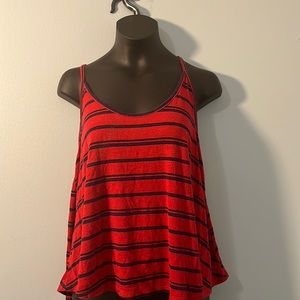 • Forever 21 Tank Top Red and Navy Striped Host picked